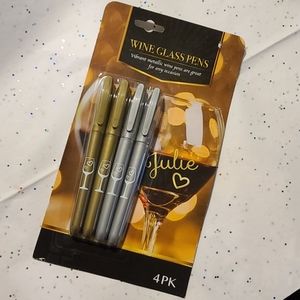 🖤 Wine Glass Pens 🤍